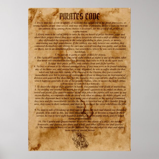 Affiche Le code des pirates (Devant)
