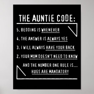 Affiche Le Code Tante Noël Présent De Niece Nephe