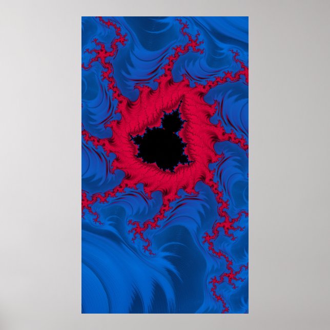 Affiche Le Coeur De L'Art Abstrait Fractal Mandelbrot (Devant)
