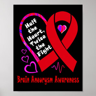 Affiche Le Coeur Deux Fois La Lutte Contre L'Aneurysme Cer