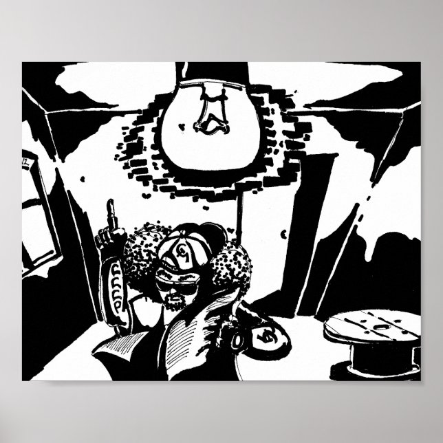 Affiche Le Coin Communiste Noir (Devant)