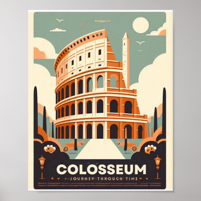Affiche Le Colisée : Icône majestueuse de la Rome antique (Devant)