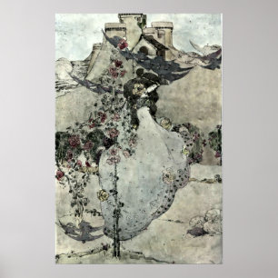 Affiche Le colombier au bord de la mer par Jessie King (19