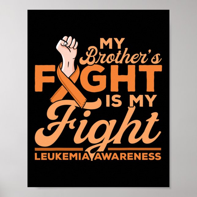 Affiche Le combat de Frère est ma lutte contre la leucémie (Devant)