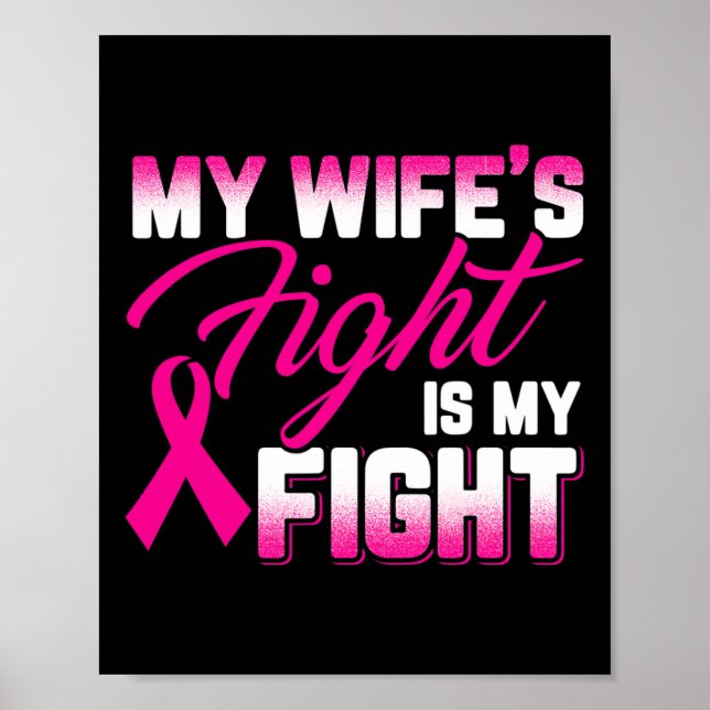 Affiche Le combat de la femme est mon combat cancer du sei (Devant)