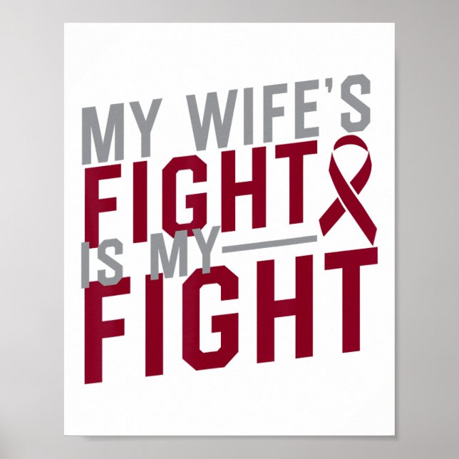 Affiche Le combat de ma femme est mon combat contre l'aném (Devant)
