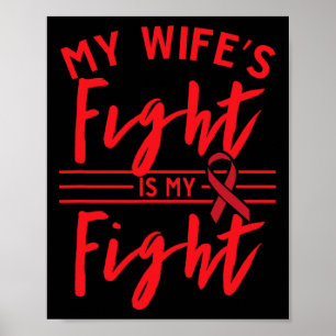 Affiche Le combat de ma femme est mon combat Sensibilisati