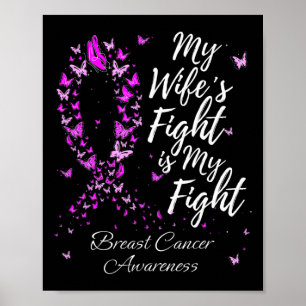 Affiche Le combat de ma femme est mon combat soutien Cance
