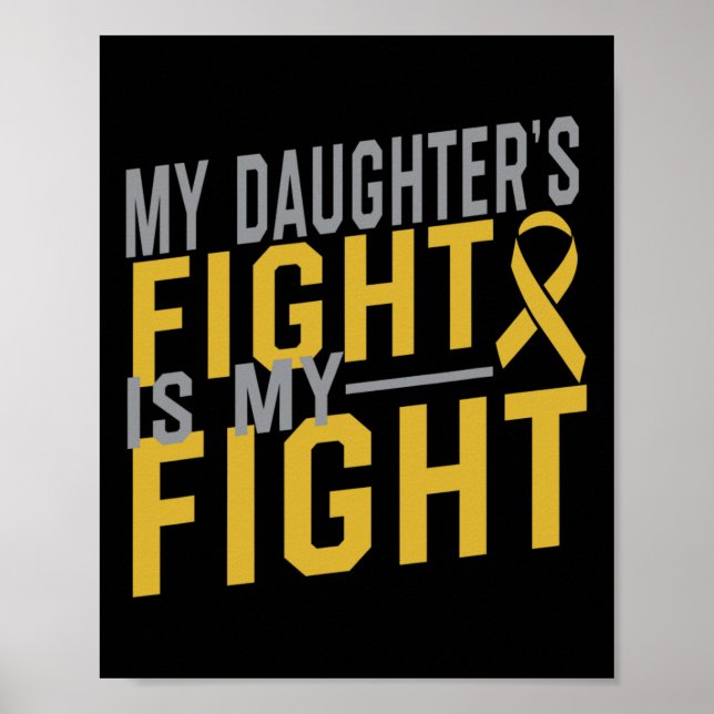 Affiche Le combat de ma fille est ma lutte contre le cance (Devant)