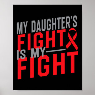 Affiche Le combat de ma fille est ma lutte contre le cance