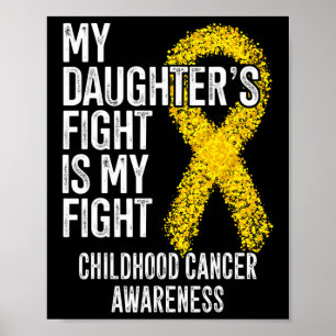 Affiche Le combat de ma fille est ma lutte contre le cance