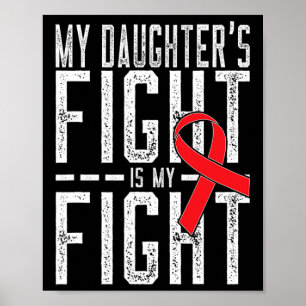 Affiche Le combat de ma fille est ma lutte contre le cance