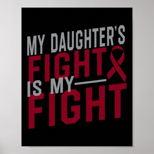 Affiche Le combat de ma fille est mon combat Anémie de la  (Devant)