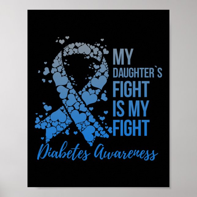 Affiche Le combat de ma fille est mon combat soutien Diabè (Devant)