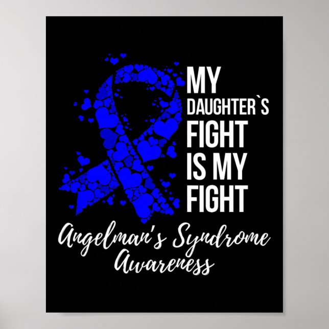 Affiche Le combat de ma fille est mon syndrome angélique d (Devant)