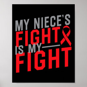 Affiche Le combat de ma nièce est mon combat Sensibilisati