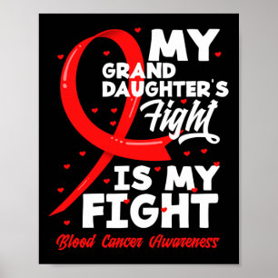 Affiche Le combat de ma petite-fille est mon combat Cancer