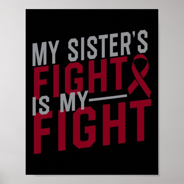 Affiche Le combat de ma soeur est mon combat contre l'aném (Devant)