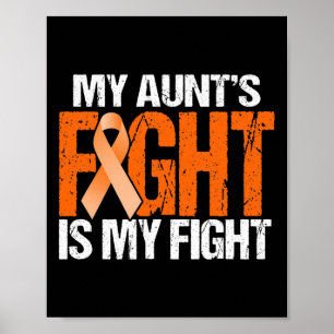 Affiche Le combat de ma tante est ma lutte contre la leucé