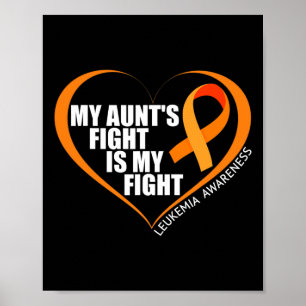 Affiche Le combat de ma tante est ma lutte contre la leucé
