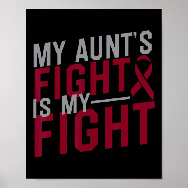 Affiche Le combat de ma tante est mon combat contre l'aném (Devant)
