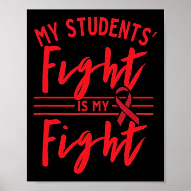 Affiche Le combat de mes étudiants est mon combat Sensibil (Devant)