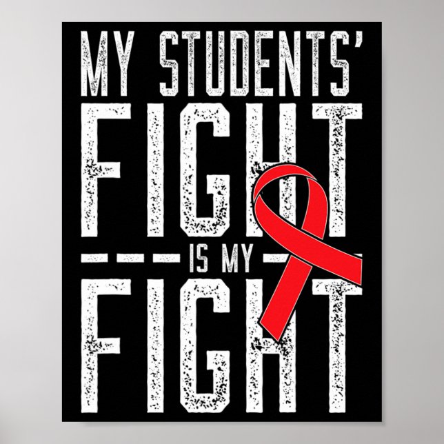 Affiche Le combat de mes étudiants est mon combat Sensibil (Devant)