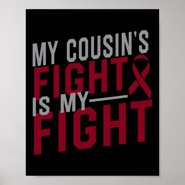 Affiche Le combat de mon cousin est mon combat Anémie de l (Devant)