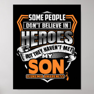 Affiche Le combat de mon fils est ma lutte contre la leucé