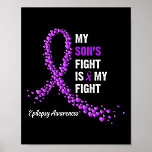 Affiche Le combat de mon fils est ma lutte épilepsie consc