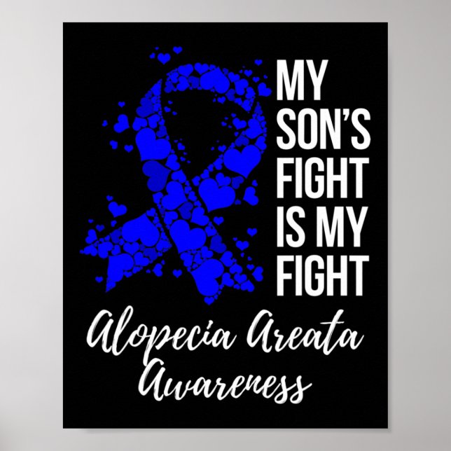 Affiche Le combat de mon fils est mon combat Alopecia Area (Devant)