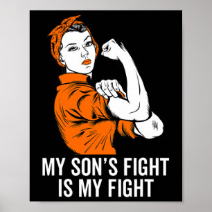 Affiche Le combat de mon fils est mon combat contre la leu