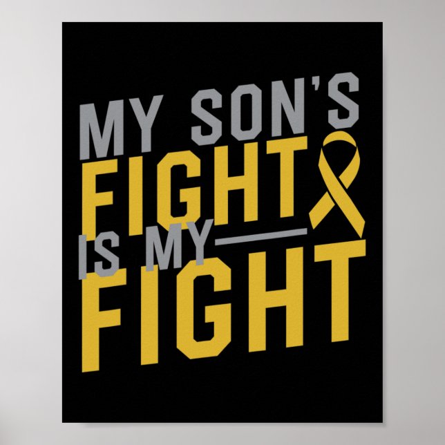 Affiche Le combat de mon fils est mon combat contre le can (Devant)