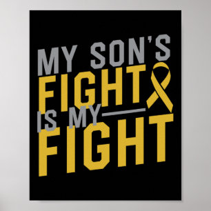 Affiche Le combat de mon fils est mon combat contre le can
