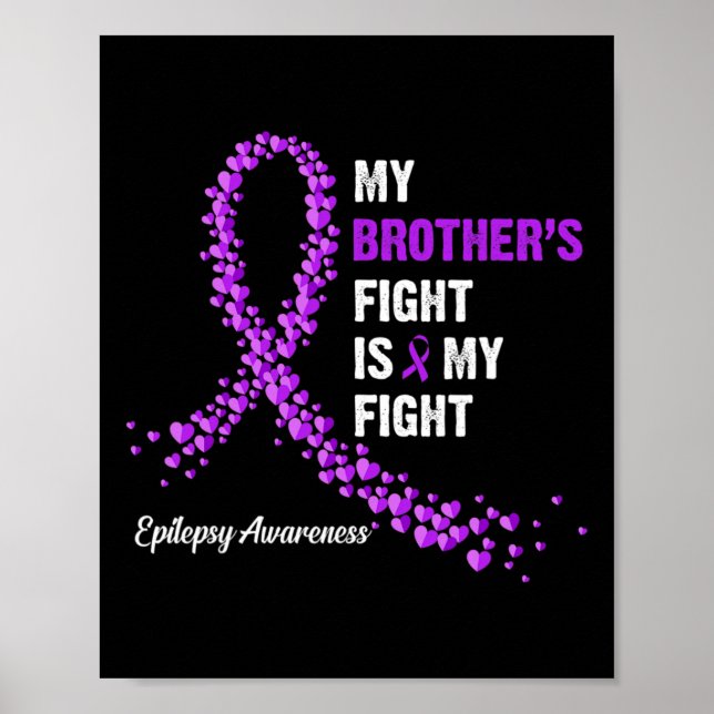 Affiche Le combat de Mon Frère est ma lutte épilepsie cons (Devant)