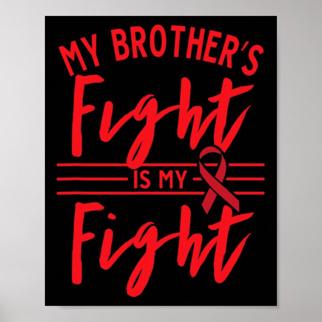 Affiche Le combat de mon frère est mon combat Sensibilisat (Devant)