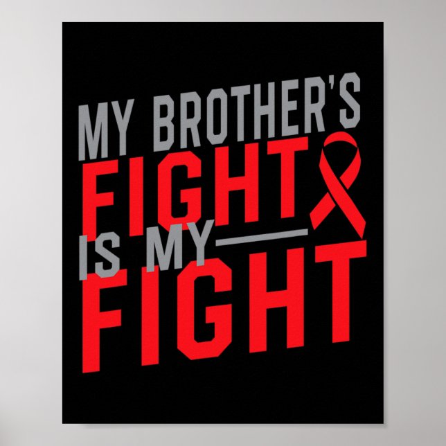 Affiche Le combat de mon frère est mon combat Sensibilisat (Devant)