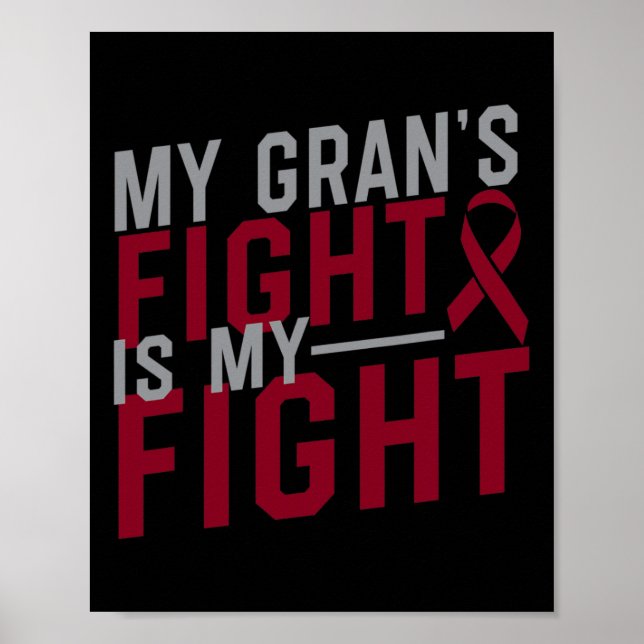 Affiche Le combat de mon grand-père est mon combat Anémie  (Devant)