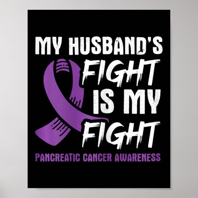 Affiche Le combat de mon mari est mon combat cancer du pan (Devant)