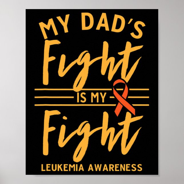 Affiche Le combat de mon père est ma lutte contre la leucé (Devant)