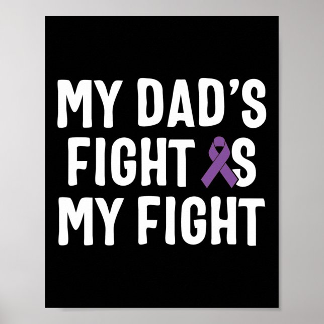 Affiche Le combat de mon père est ma lutte contre le cance (Devant)