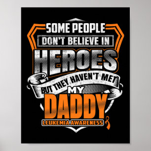 Affiche Le combat de papa est ma lutte contre la leucémie