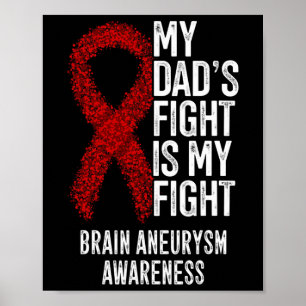 Affiche Le combat de papa est mon combat Cerveau Aneurysme