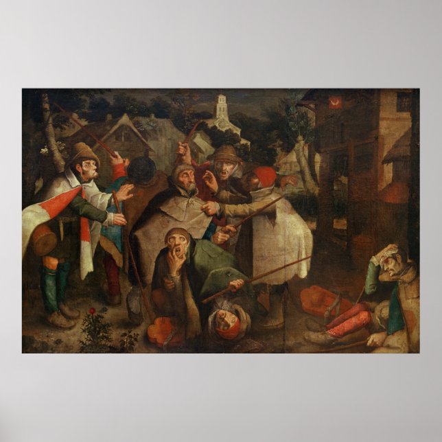 Affiche Le combat des aveugles, 1643 (Devant)