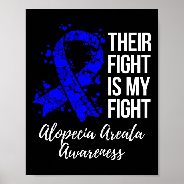 Affiche Le combat est mon combat Alopecia Areata Sensibili (Devant)