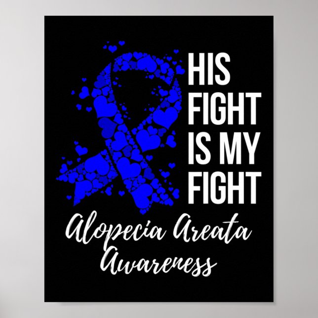 Affiche Le combat est mon combat Alopecia Areata Sensibili (Devant)
