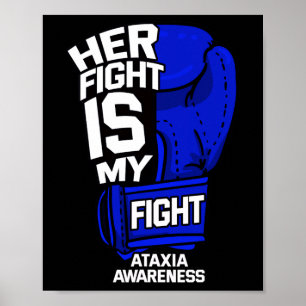 Affiche Le combat est mon combat Ataxia Mouvement Trouble 