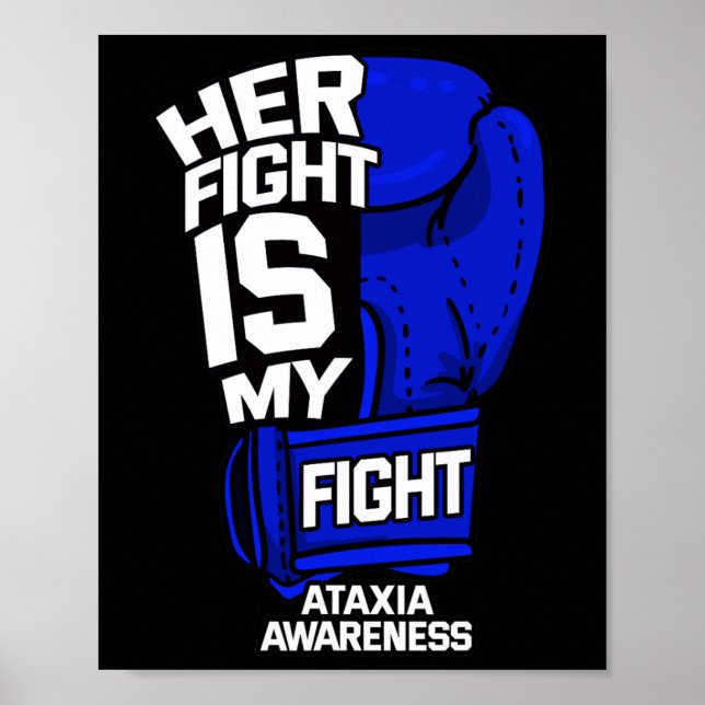 Affiche Le combat est mon combat Ataxia Mouvement Trouble  (Devant)
