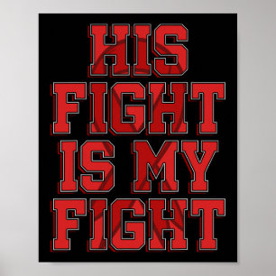Affiche Le combat est mon combat Cerveau Aneurysme de lutt