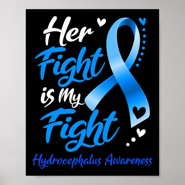 Affiche Le combat est mon combat Hydrocéphalie sensibilisa (Devant)